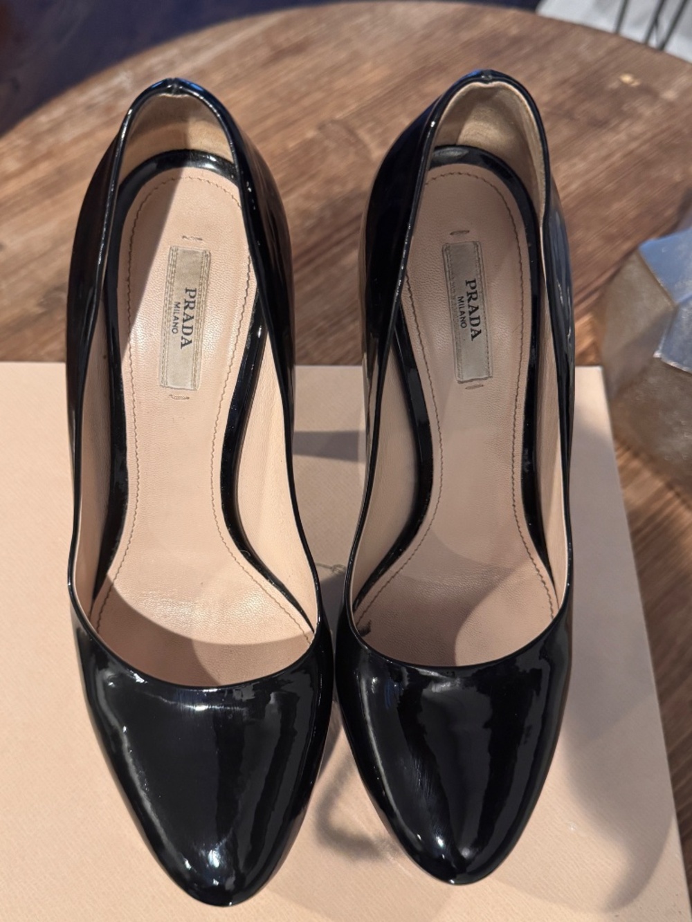 Prada Patent Leather Platform Heel - Picture 7 of 10
